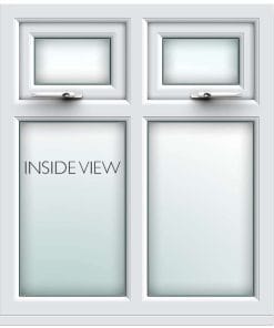 white casement uPVC window from AWM glass and glazing