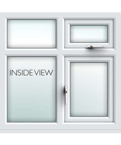 white casement uPVC window from AWM glass and glazing