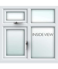 white casement uPVC window from AWM glass and glazing