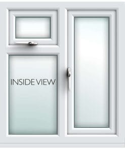 white casement uPVC window from AWM glass and glazing