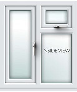 white casement uPVC window from AWM glass and glazing