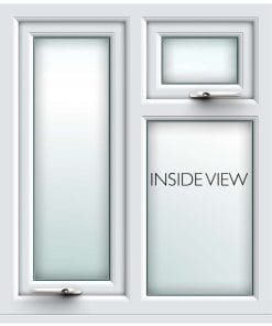 white casement uPVC window from AWM glass and glazing