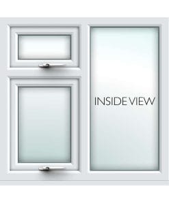white casement uPVC window from AWM glass and glazing