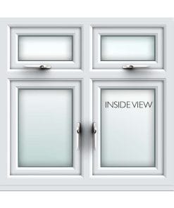 white uPVC quad latch casement window from AWM glass and glazing