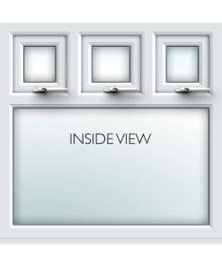 white uPVC triple latch casement window from AWM glass and glazing