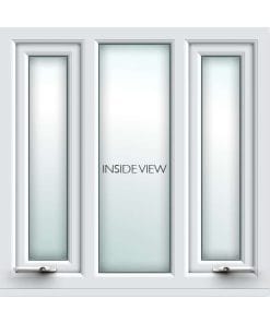 white uPVC two latch casement window from AWM glass and glazing - inside view