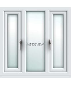 white uPVC casement window from AWM glass and glazing - inside view