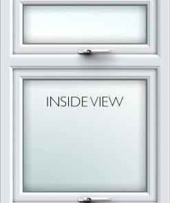 white uPVC casement window from AWM glass and glazing