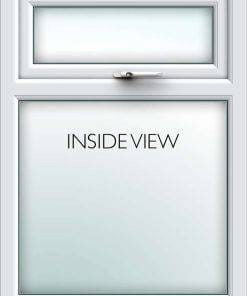 white uPVC casement window from AWM glass and glazing