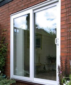 White uPVC Sliding 2 Pane Patio Door
