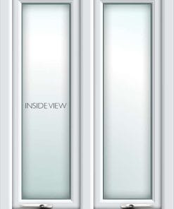 white uPVC casement window from AWM glass and glazing - inside view