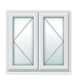 white uPVC french window from AWM glass and glazing