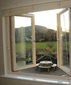 white uPVC french window from AWM glass and glazing