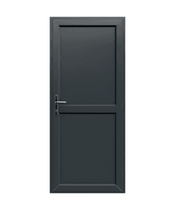 PVCu door Residential with midrail