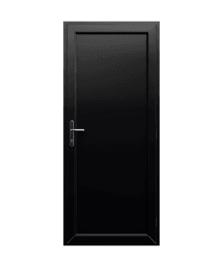 PVCu door Residential - black clinton