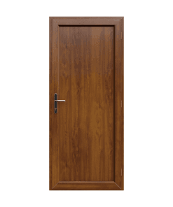 PVCu door Residential - dark wooden clinton