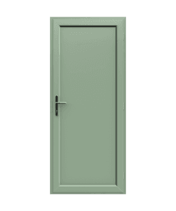 PVCu door Residential - green clinton