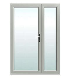 Offset Agate Grey French Doors