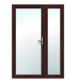 Offset Rosewood French Doors