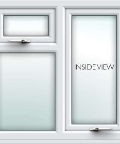 white casement uPVC window from AWM glass and glazing - inside view