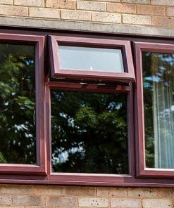 rosewood uPVC casement window from AWM glass and glazing