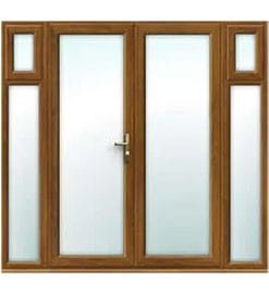 Golden Oak French Doors