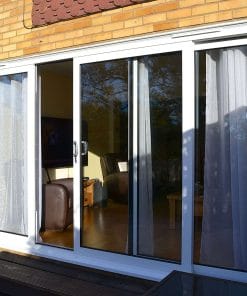 white uPVC Sliding Patio Door