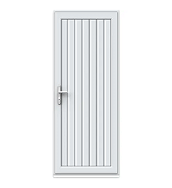 Full Panel uPVC Single Door - Tongue & Groove Panel