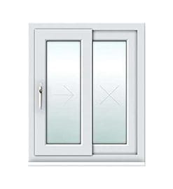 white uPVC sliding window from AWM glass and glazing