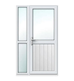 uPVC Single Door with Side Panel