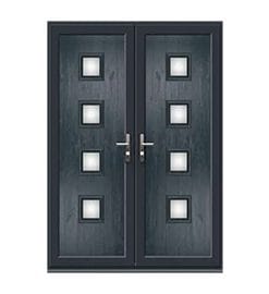 French Door with Hayes Four Glazed Panel