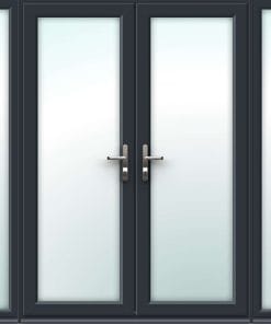 uPVC French Doors with Thin Side Panels