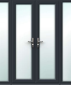 uPVC French Doors with Wide Side Panels