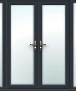 uPVC French Doors with Wide Side Panels