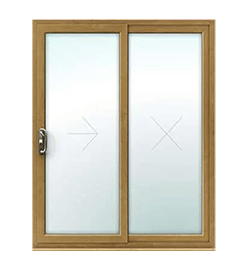 Irish Oak uPVC Sliding Patio Doors