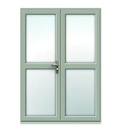 Chartwell Green French Door with Midrails