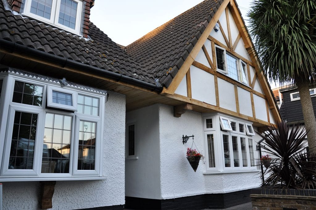 upvc windows on house