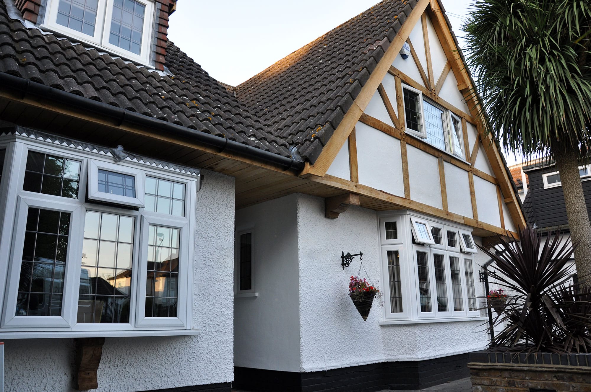 upvc windows on house